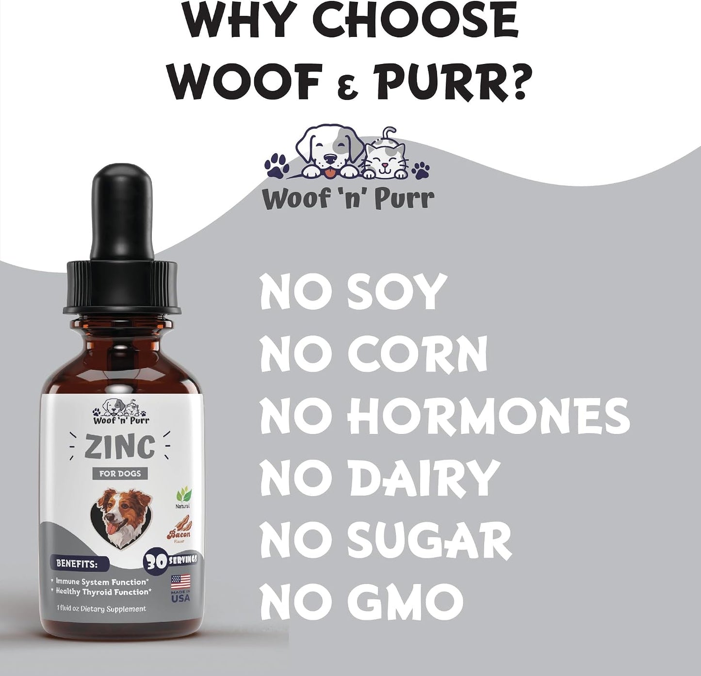 Zinc for Dogs - Dog Zinc Supplement - Bacon Flavour - görsel 6