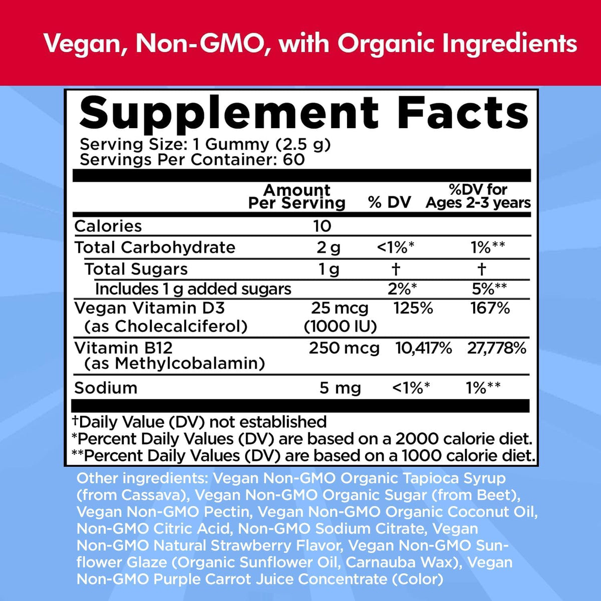 Dr. Danielle Vitamin D3 1000 IU and B12 250 mcg Gummies (60 Gummies) - görsel 4