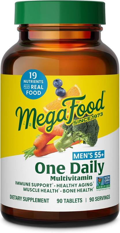 MegaFood Multivitamin for Men 55+ One Daily – 90 Tablets