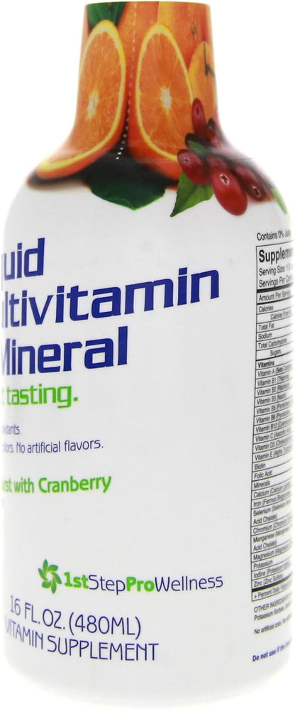 1st Step Pro-Wellness Liquid Multi-Vitamin and Mineral Food Supplement, Citrus Burst, 473 ml (Pack of 2)