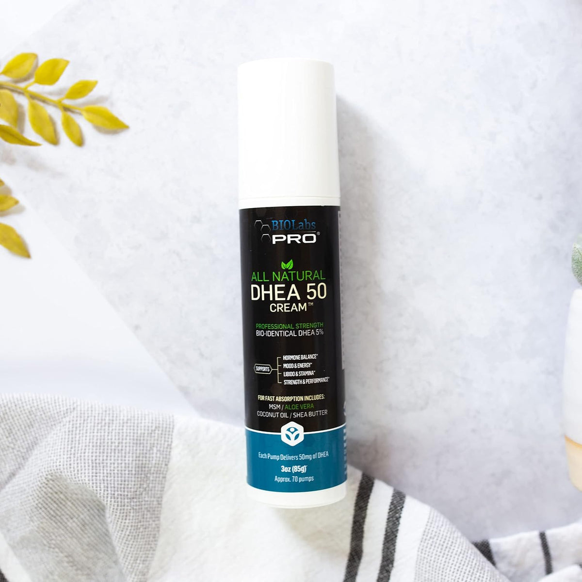 DHEA Cream 50mg for Women and Men - Maximum Strength, Unscented (90ml) - görsel 6