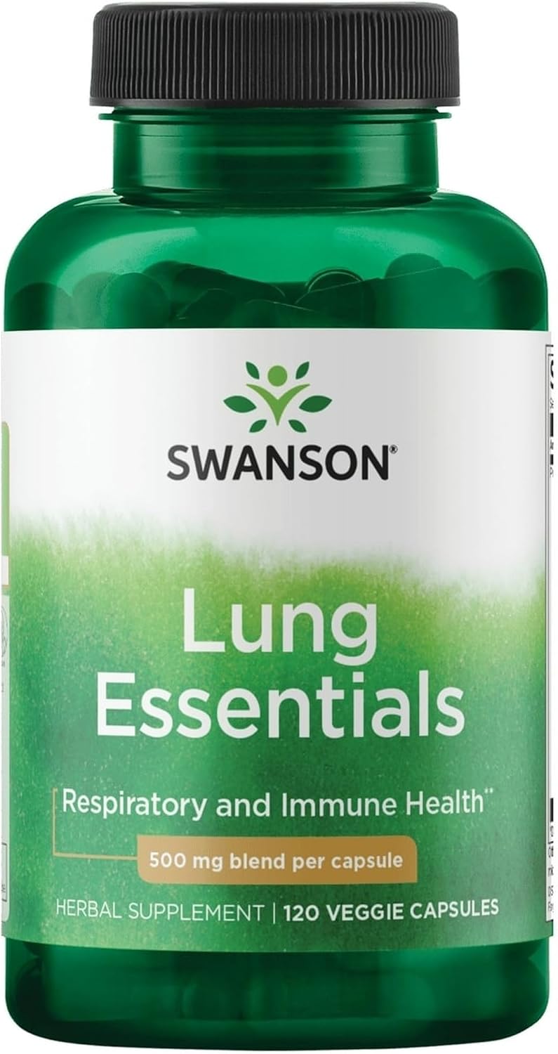 Swanson Lung Essentials 500 mg 120 Vegetarian Capsules (Pack of 4) - görsel 2