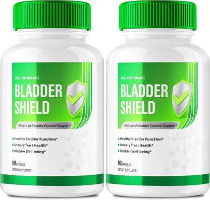 Bladder Shield Capsules, Advanced Bladder Control Support Supplement - All Natural Bladder Shield Urinary Tract Health Formula for Health and Wellbeing (2 Pack)