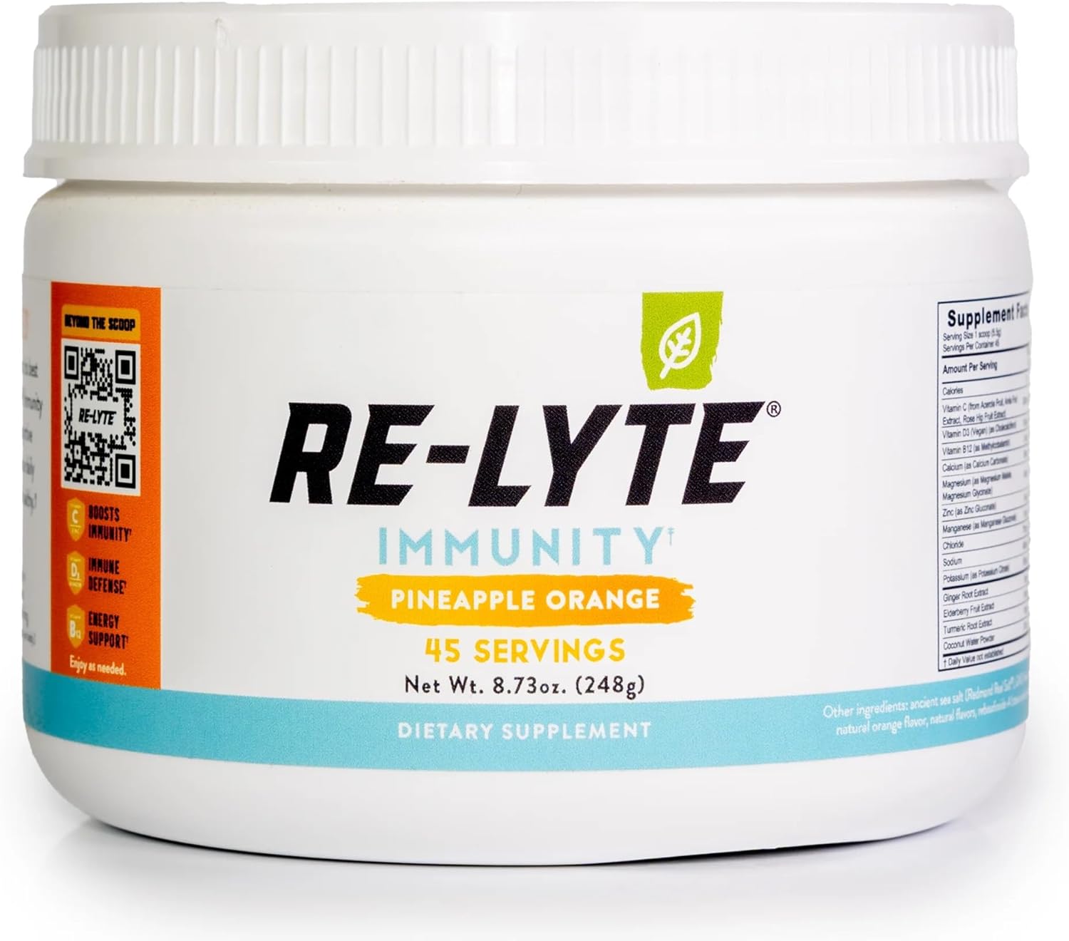 REDMOND Re-Lyte Immunity Multivitamin Food Supplement Mix (Pineapple Orange) - görsel 1