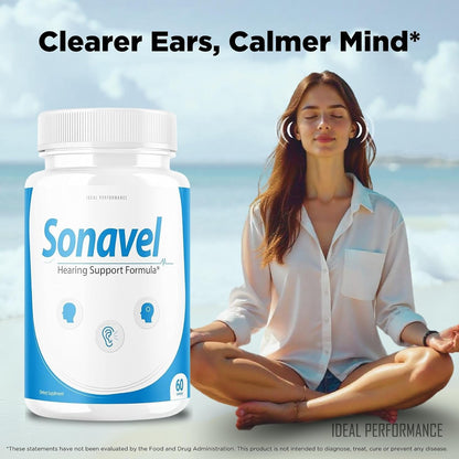 IDEAL PERFORMANCE Sonavel Hearing Support Multivitamin & Mineral Food Supplement – 3 Pack (180 Capsules)