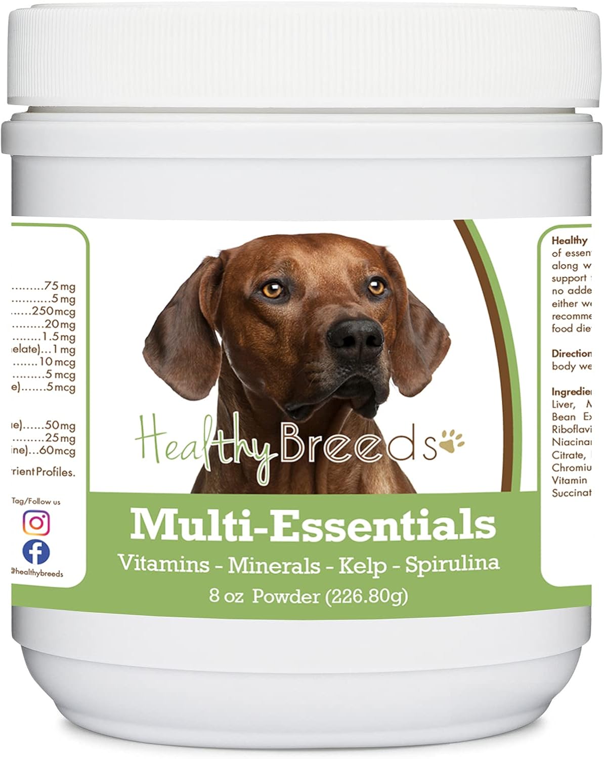 Healthy Breeds Rhodesian Ridgeback Multi-Essentials Powder for Dogs – 8 oz - görsel 1
