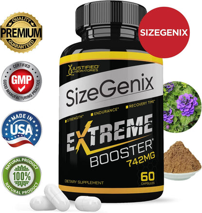 (10-Pack) Sizegenix 742mg All-Natural Advanced Men's Health Formula 600 Capsules