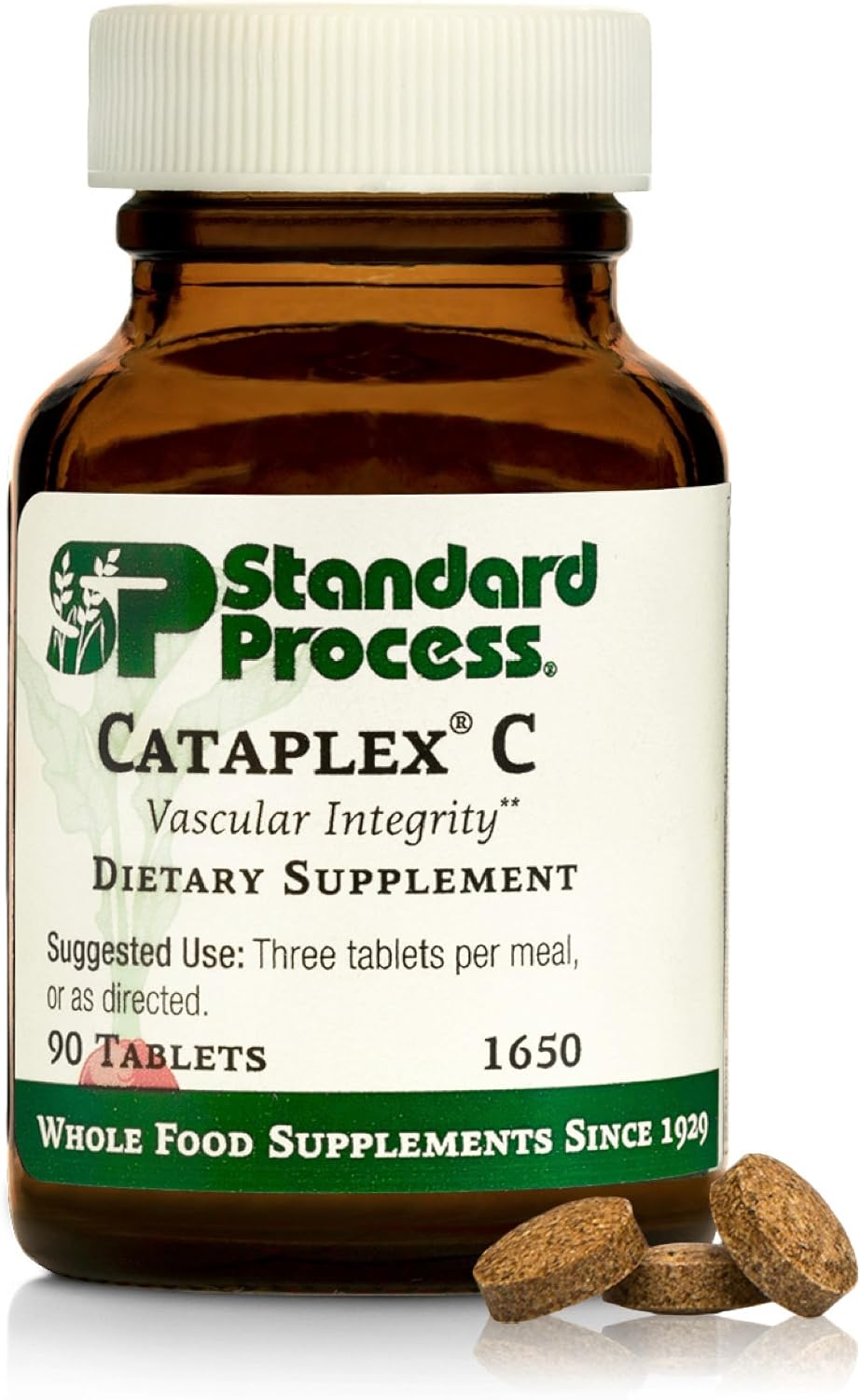 Standard Process Cataplex C - Wholefood Vitamin C for Immune & Bone Health - 90 Tablets - görsel 1