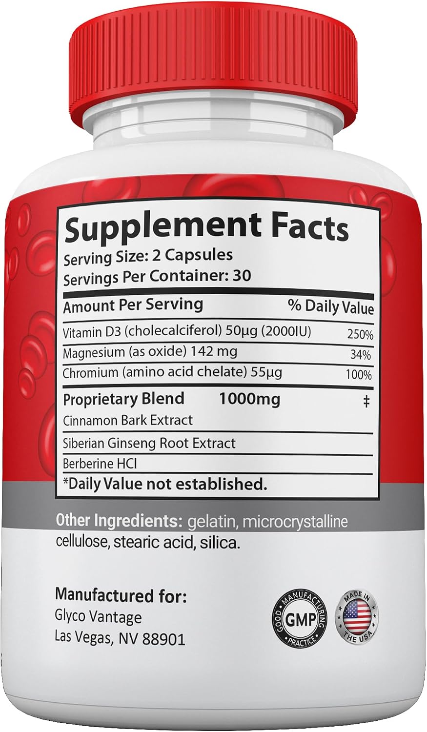 Glyco Vantage – Blood Support Supplement – Maximum Strength All Natural – 2 Pack - görsel 4