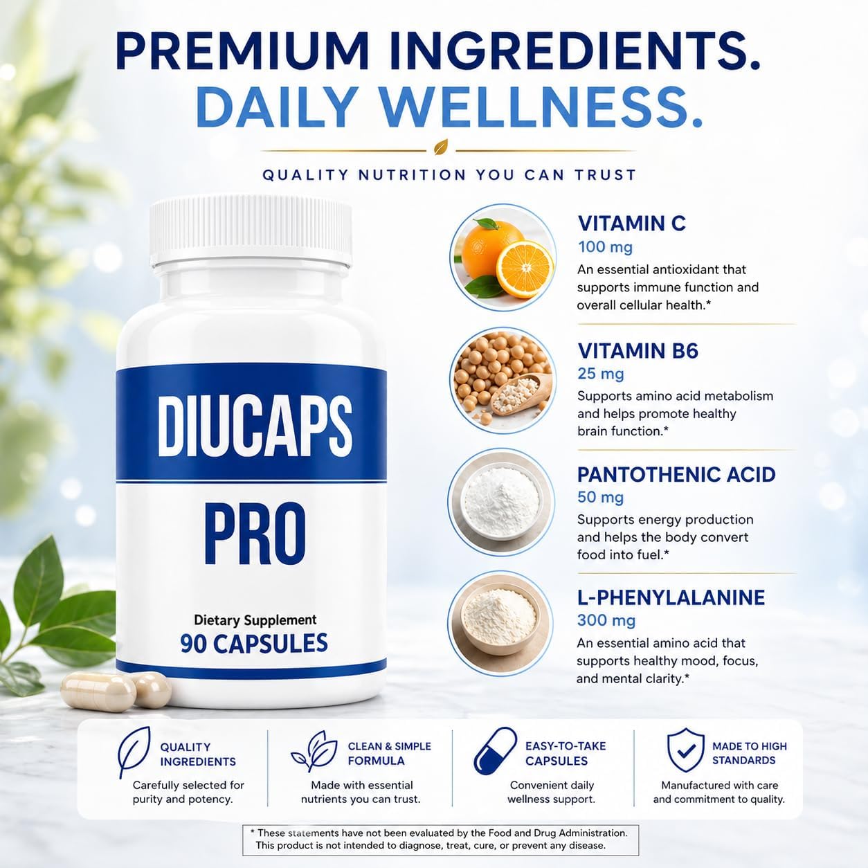 Legere Pharmaceuticals Diucaps 90 Capsules - görsel 2