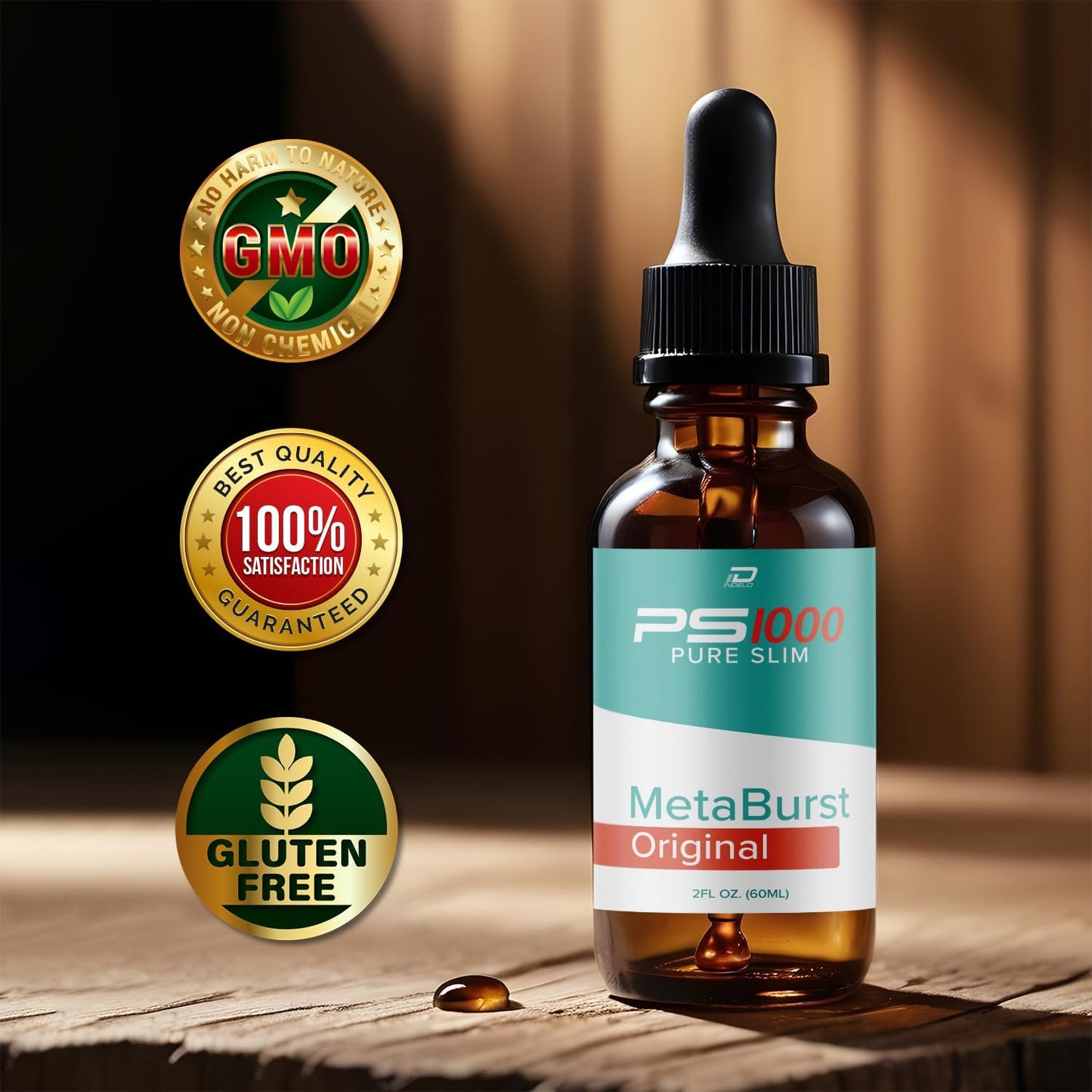 Metaburst PS1000 Pure Drops Liquid Food Supplement - 1 Month Supply - görsel 2