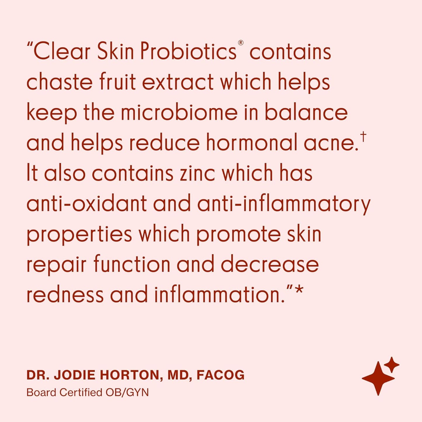 Love Wellness Clear Skin Probiotic – Hormonal Acne Support with Zinc, Bifidobacterium Longum & Chaste Tree, 30 Capsules - görsel 6