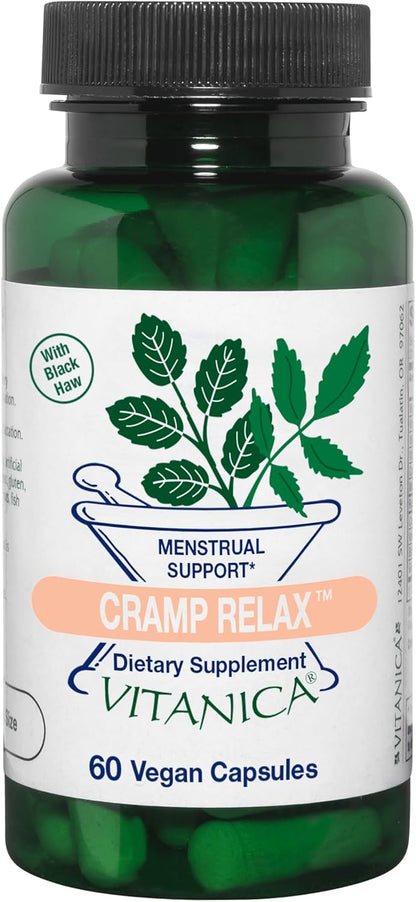Vitanica Cramp Relax, Period Support, Vegan, 15 Capsules