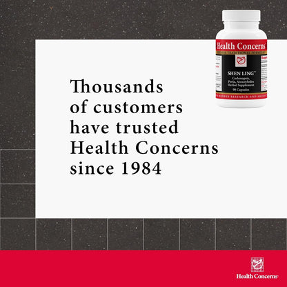Health Concerns Shen Ling – Digestive Support & Upset Stomach Relief Supplement – Traditional Chinese Herbal Formula – 90 Capsules