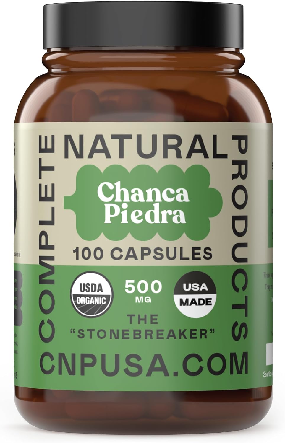 Chanca Piedra Organic Capsules 500mg – Stonebreaker Food Supplement - görsel 1