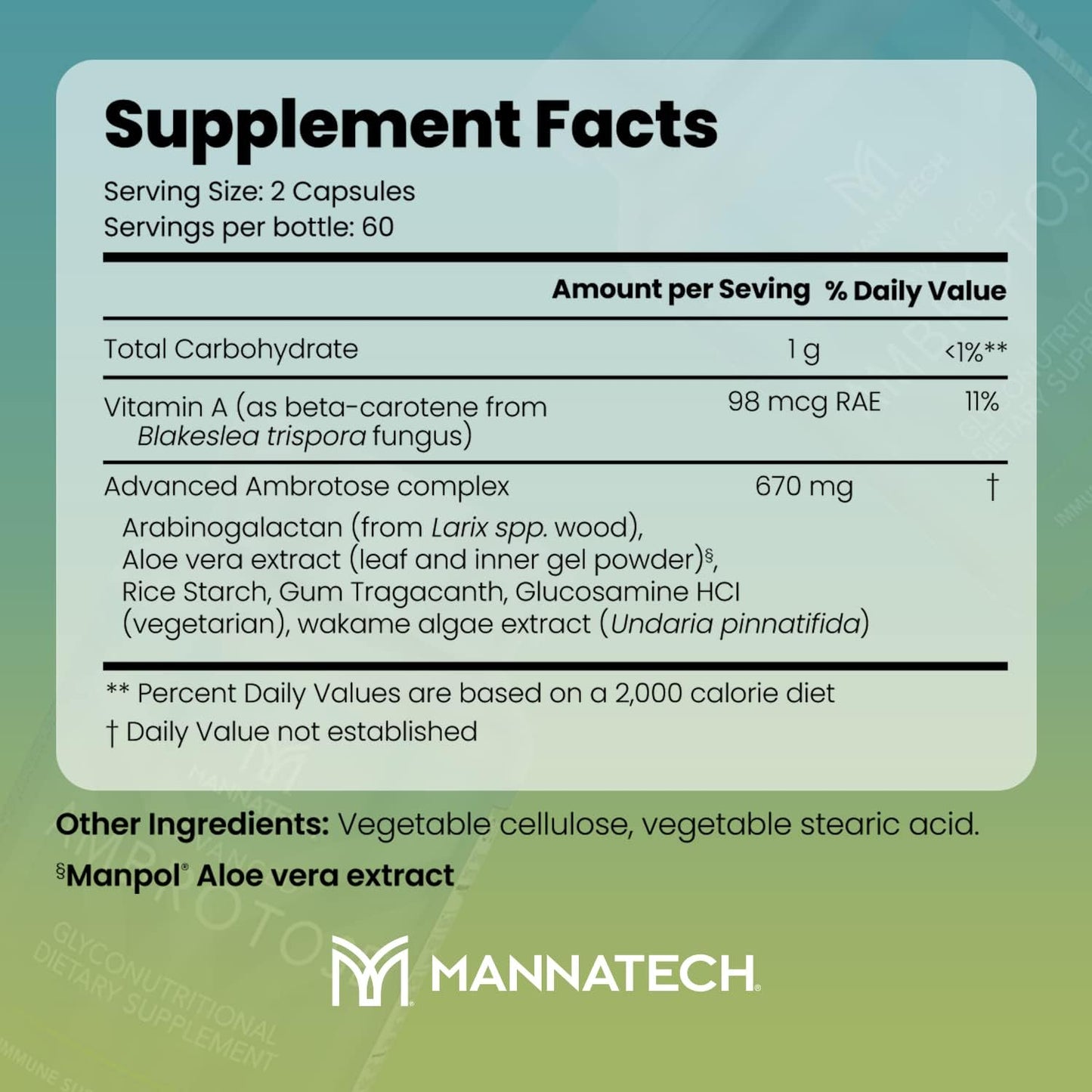 Mannatech Advanced Ambrotose 120 Capsules - görsel 2