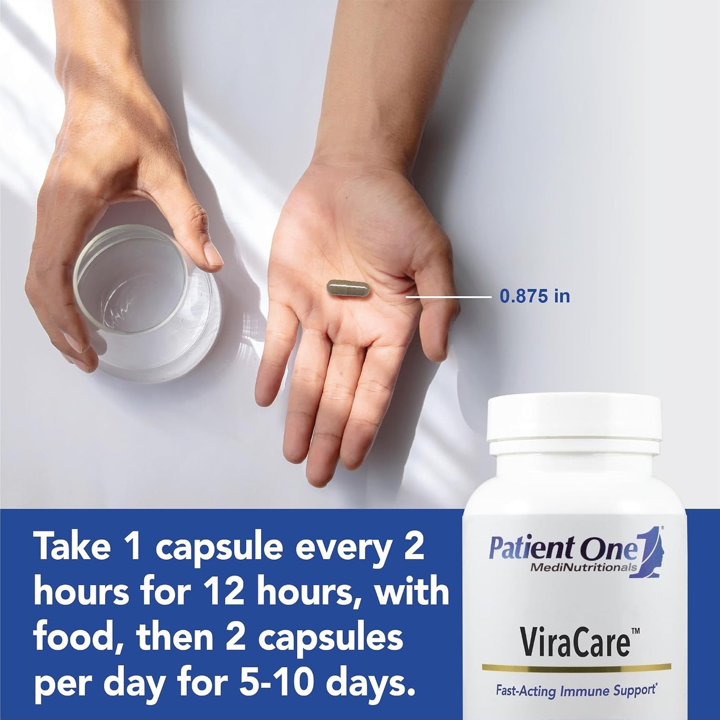 Patient One ViraCare - Immune & Respiratory Support with Echinacea, Andrographis, Elderberry, Astragalus (35 Capsules) - görsel 3