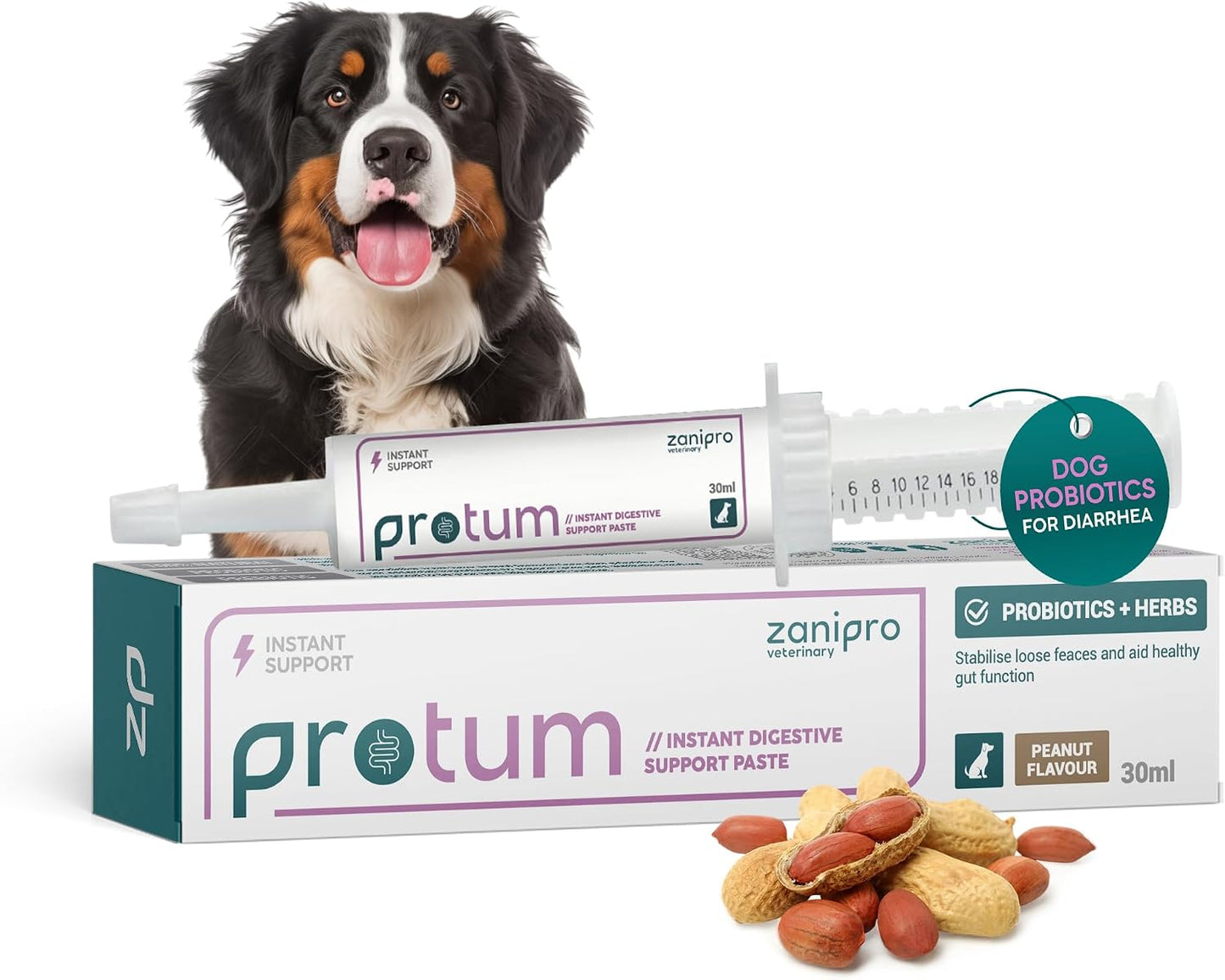 Zanipro Dog Diarrhoea Treatment - Prebiotic & Probiotic Paste for Dogs and Cats, Beef Flavour, 60ml - görsel 10