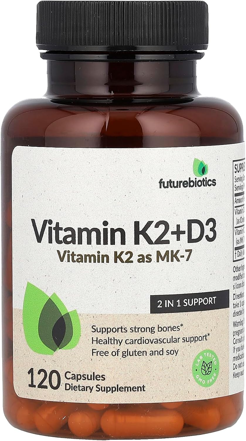 Futurebiotics Vitamin K2 + D3, 120 Capsules - görsel 1
