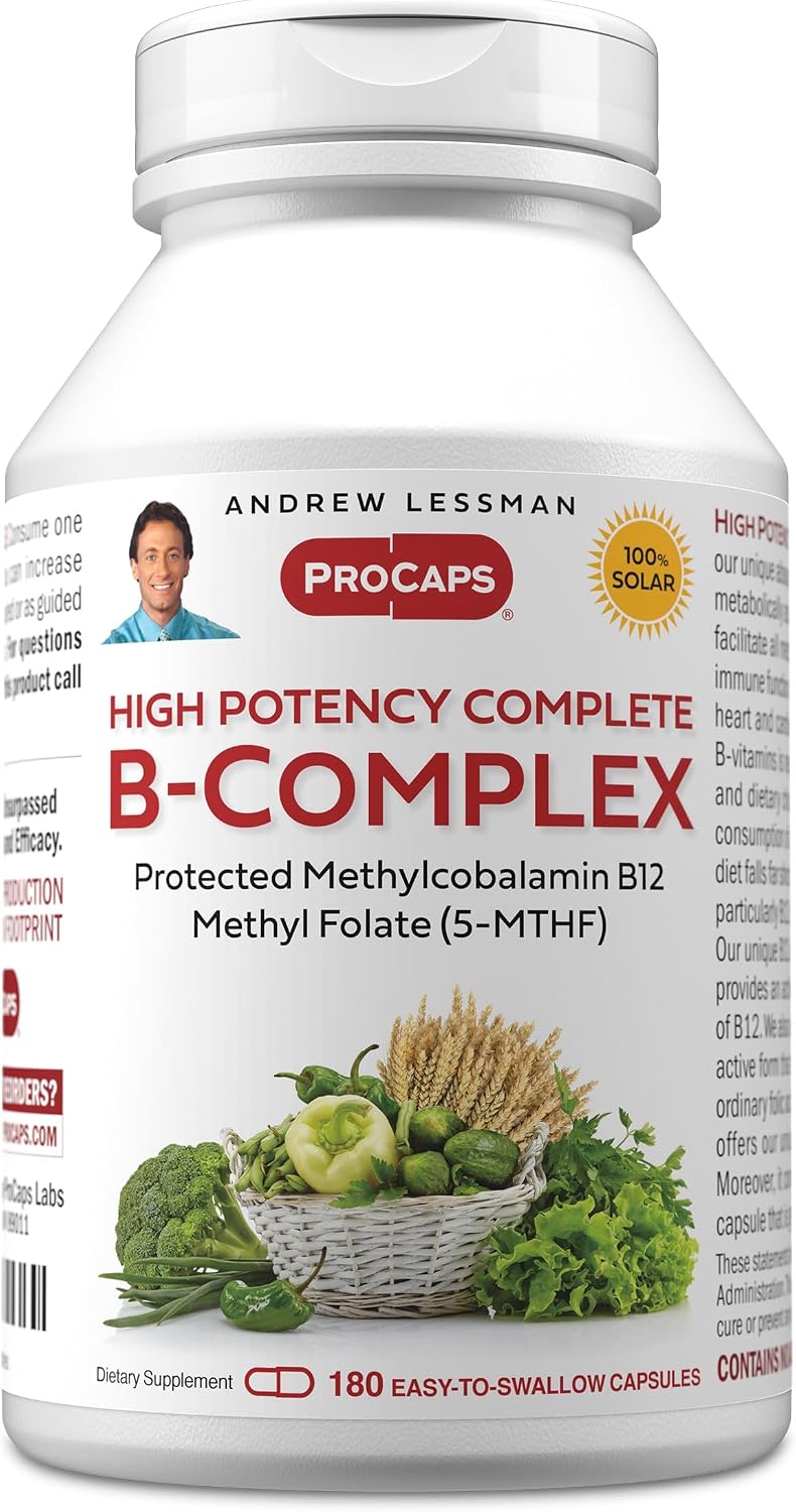 ANDREW LESSMAN High Strength B-Complex 180 Capsules - görsel 1