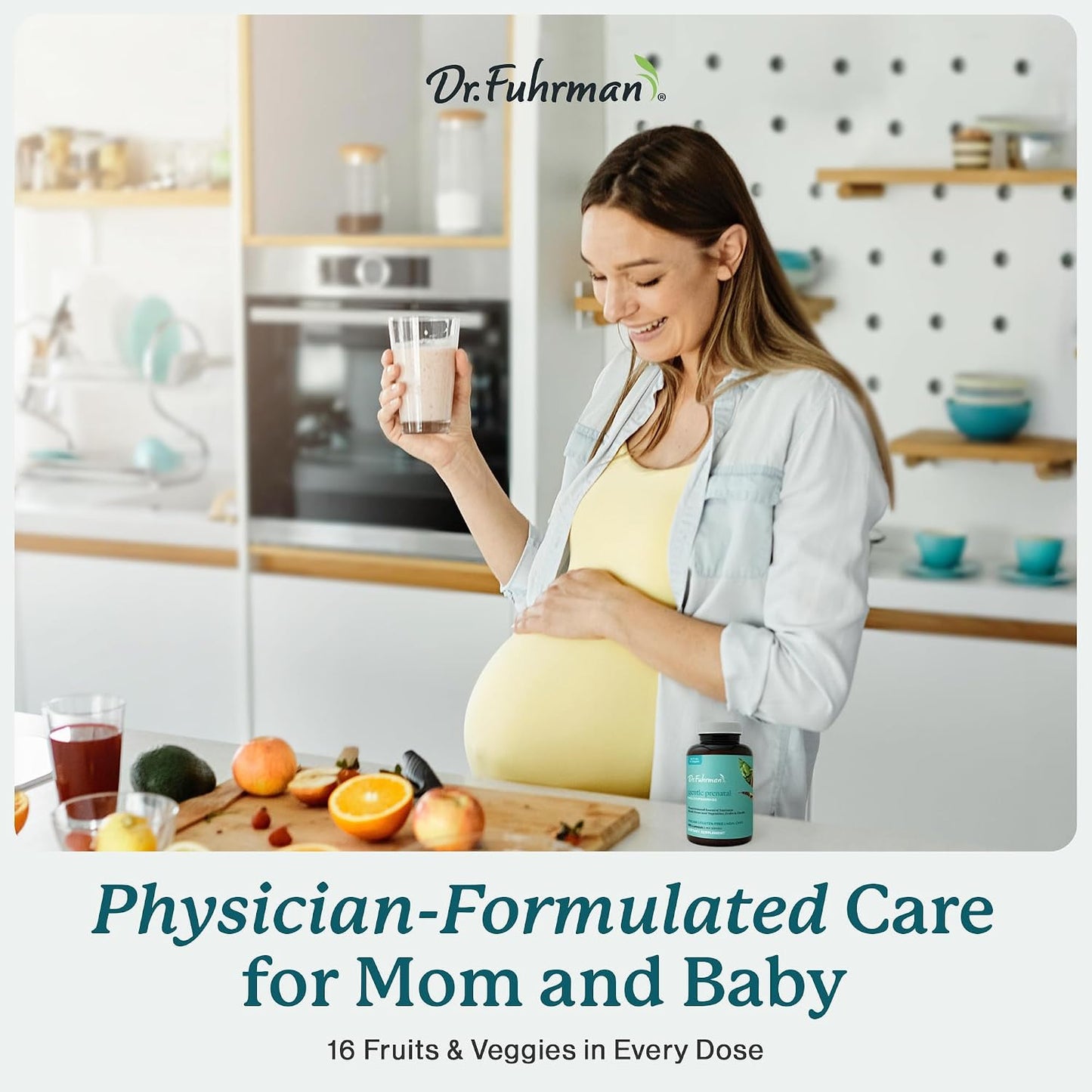 Dr. Fuhrman Prenatal Vitamins for Women - Doctor-Formulated with Natural Folate, B12, Choline & Iodine - 120 Capsules - görsel 4