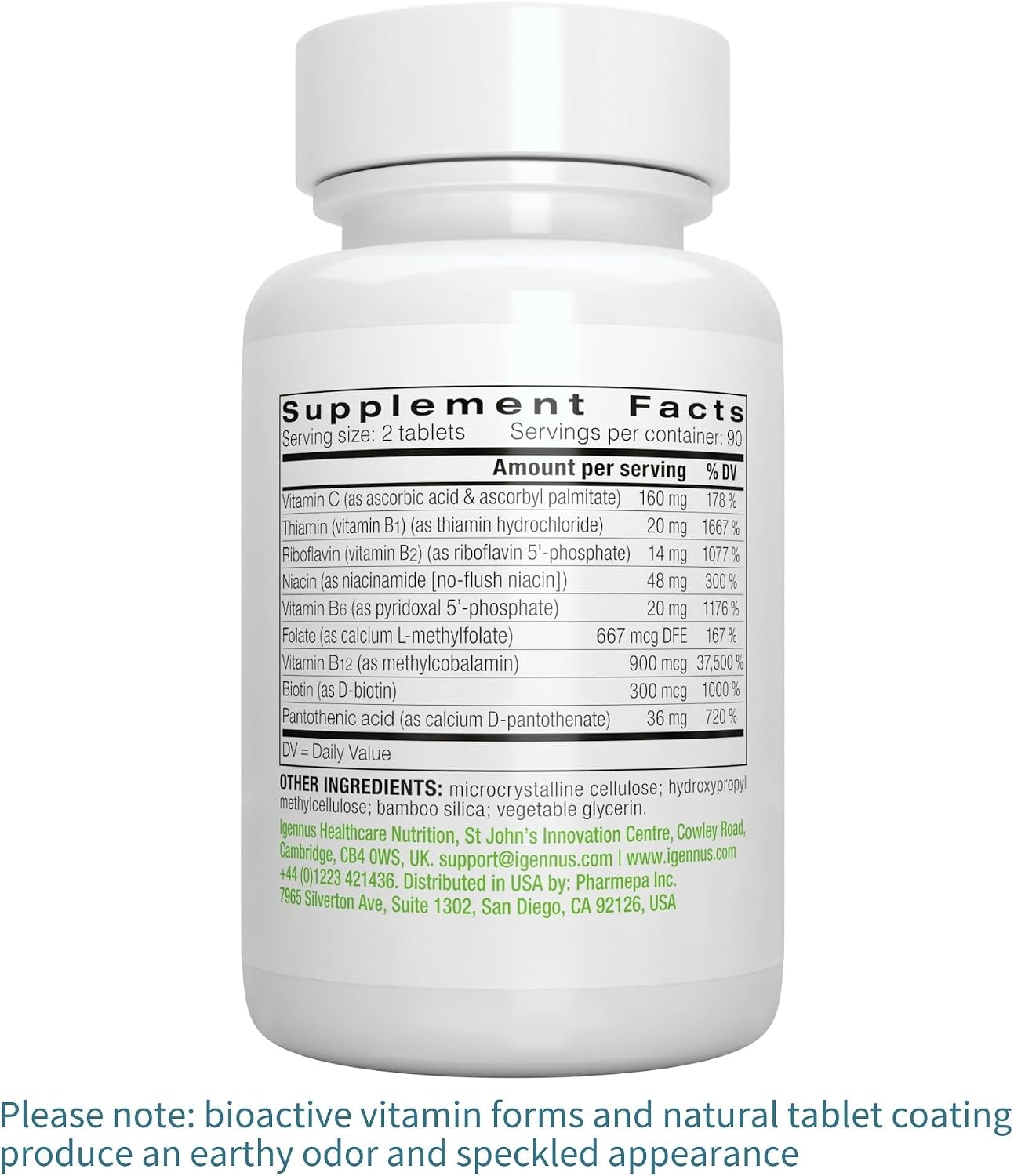 Igennus High Absorption Super B-Complex - Methylated & Active B Vitamins, Sustained Release, 180 Tablets - görsel 6