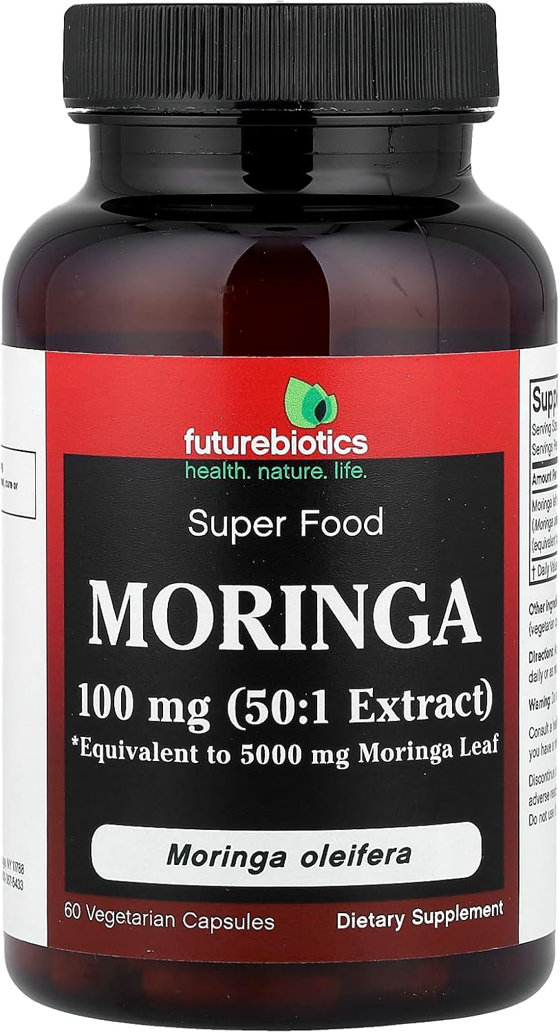 Futurebiotics Moringa 5000mg, 60 Vegetarian Capsules - görsel 1