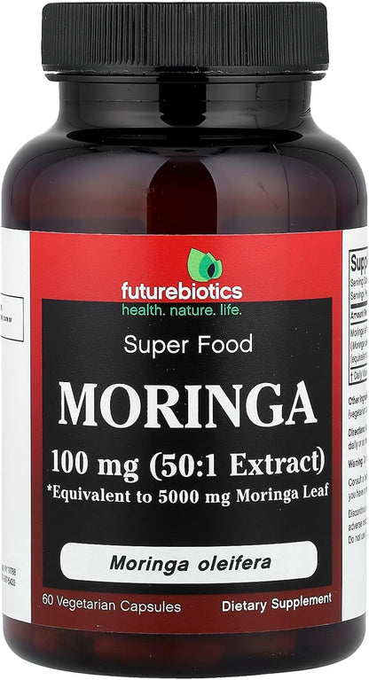Futurebiotics Moringa 5000mg, 60 Vegetarian Capsules