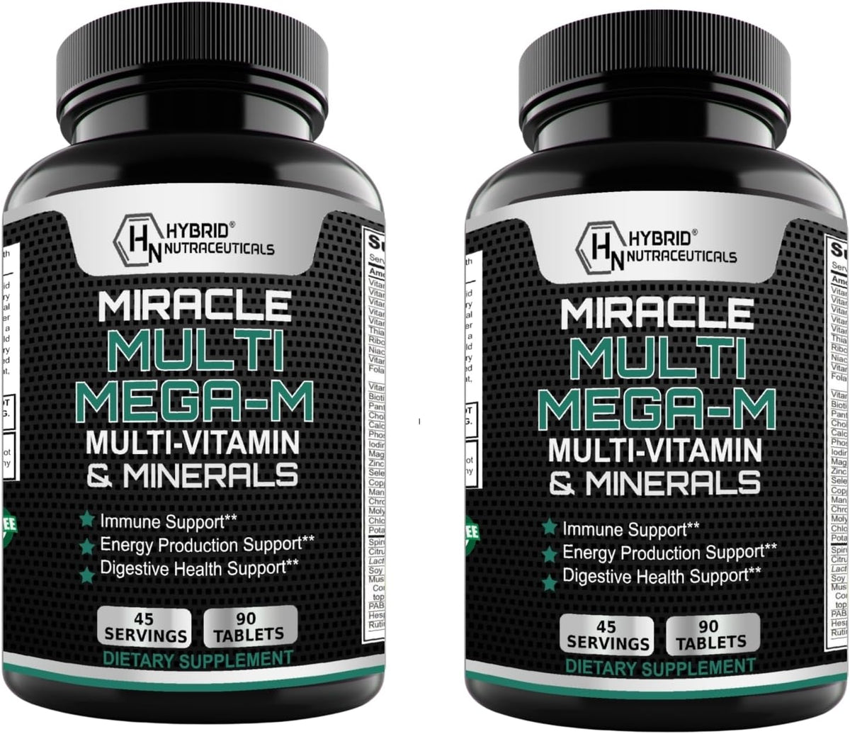 MEGAV-1 Multivitamin, Superfood & Minerals - Daily Multivitamin with Probiotics and Mushroom Complex, 2-Pack (180 Tablets) - görsel 1
