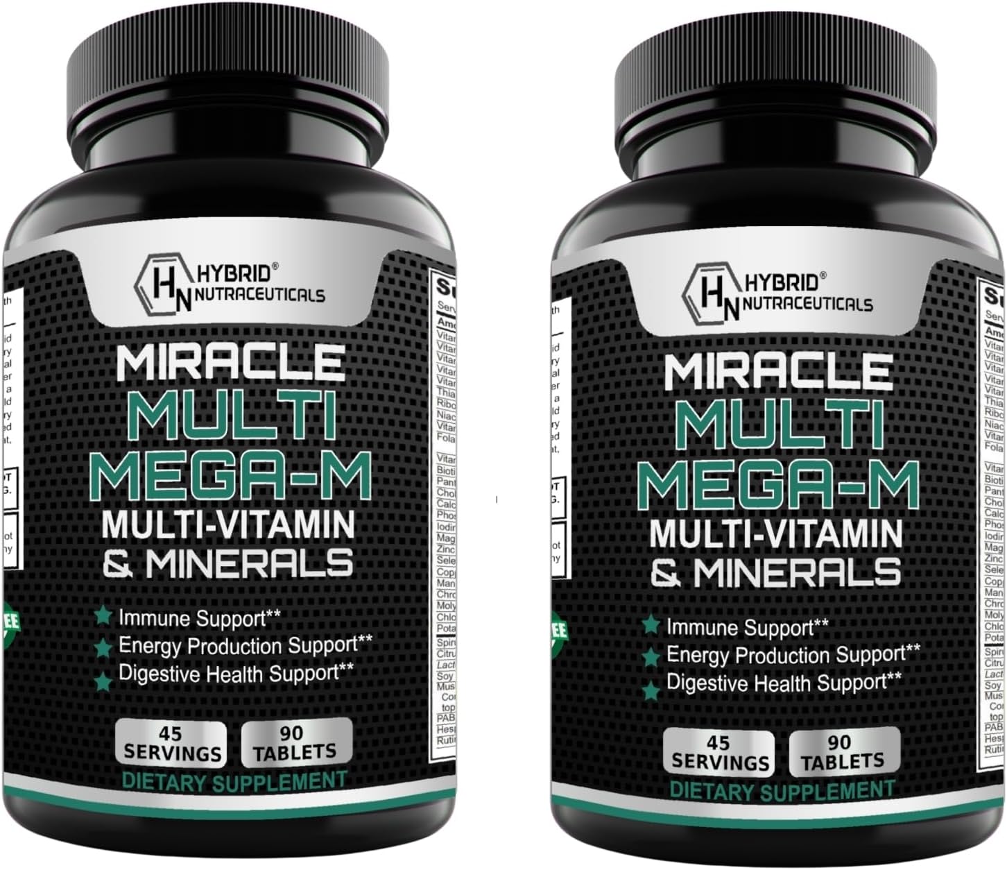 MEGAV-1 Multivitamin, Superfood & Minerals - Daily Multivitamin with Probiotics and Mushroom Complex, 2-Pack (180 Tablets) - görsel 1