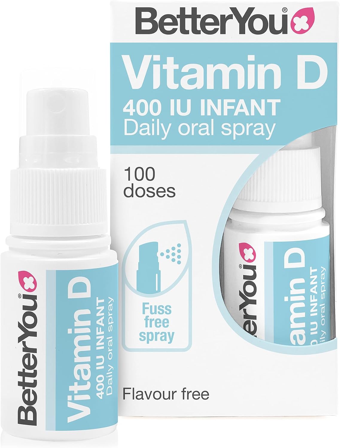 BetterYou D400 Infant Vitamin D Oral Spray - 400 IU Vitamin D3 for Children Under 3 Years - görsel 1
