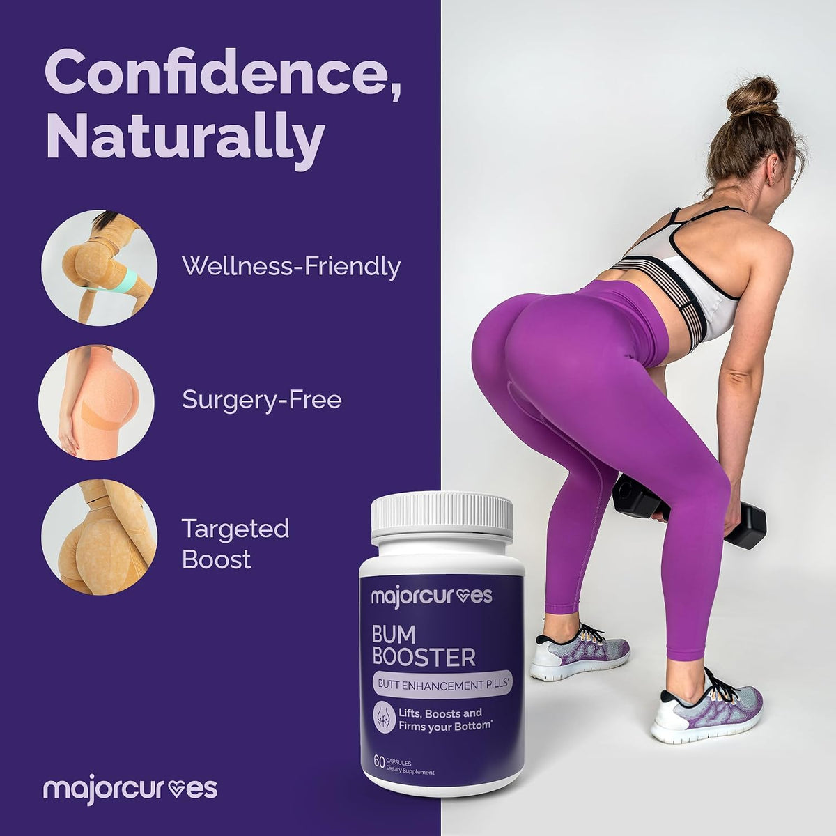 Major Curves Bum Booster Pills – Booty Growth Capsules for Women - görsel 5