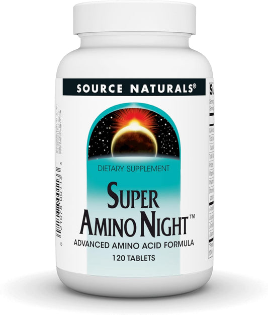 Source Naturals Super Amino Night – Advanced Amino Acid Formula* – 240 Tablets