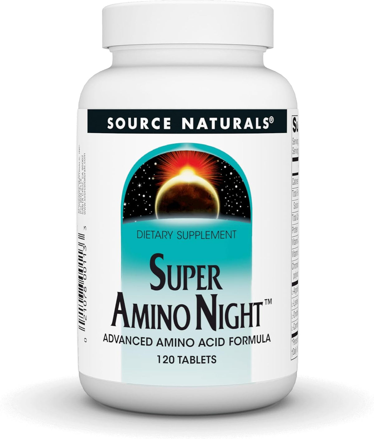Source Naturals Super Amino Night - Advanced Amino Acid Formula - 120 Tablets - görsel 1