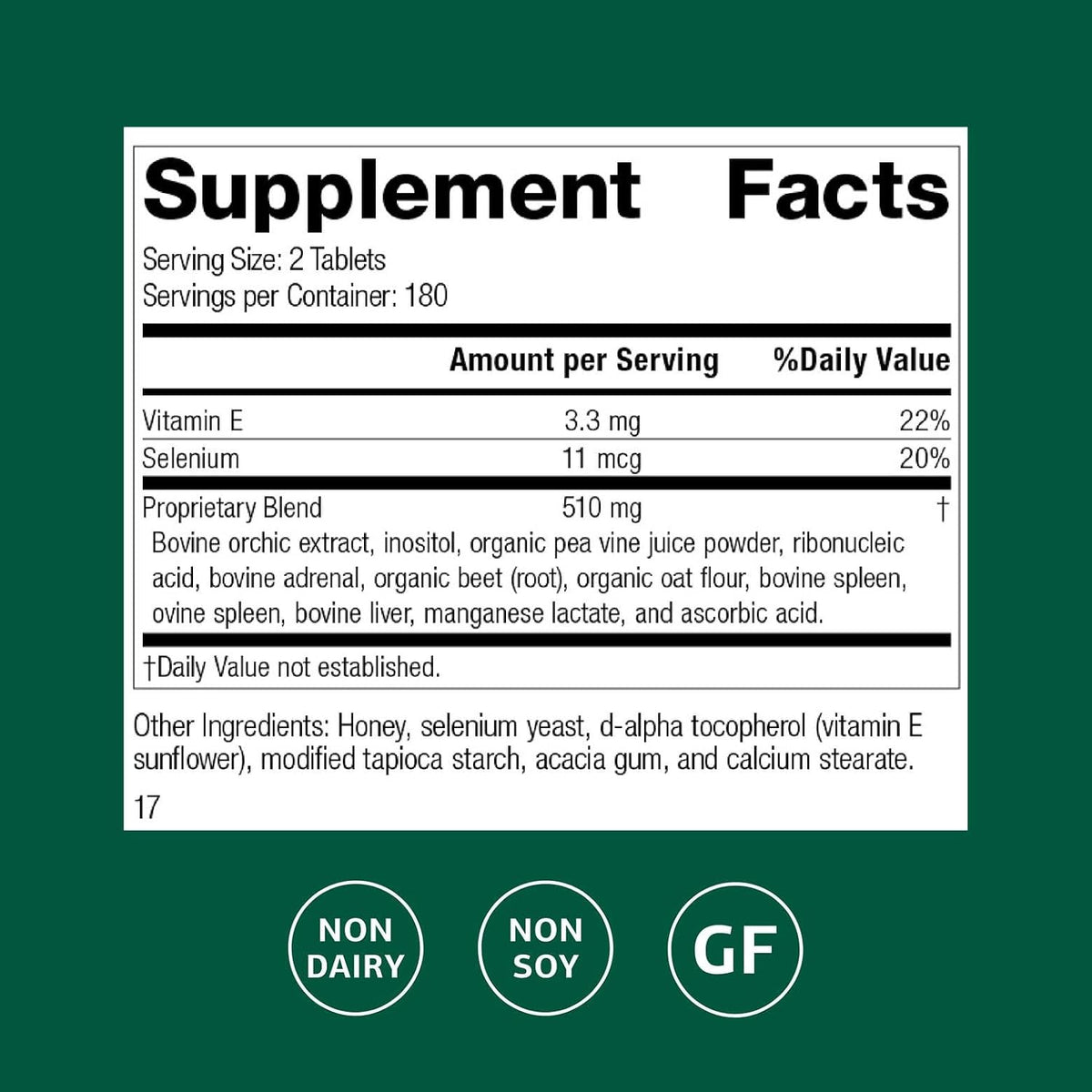 Standard Process Cataplex E Thyroid Health Dietary Supplement - Gluten-Free, Non-Dairy & Non-Soy - Endocrine Gland Health Support - 360 Tablets - görsel 2