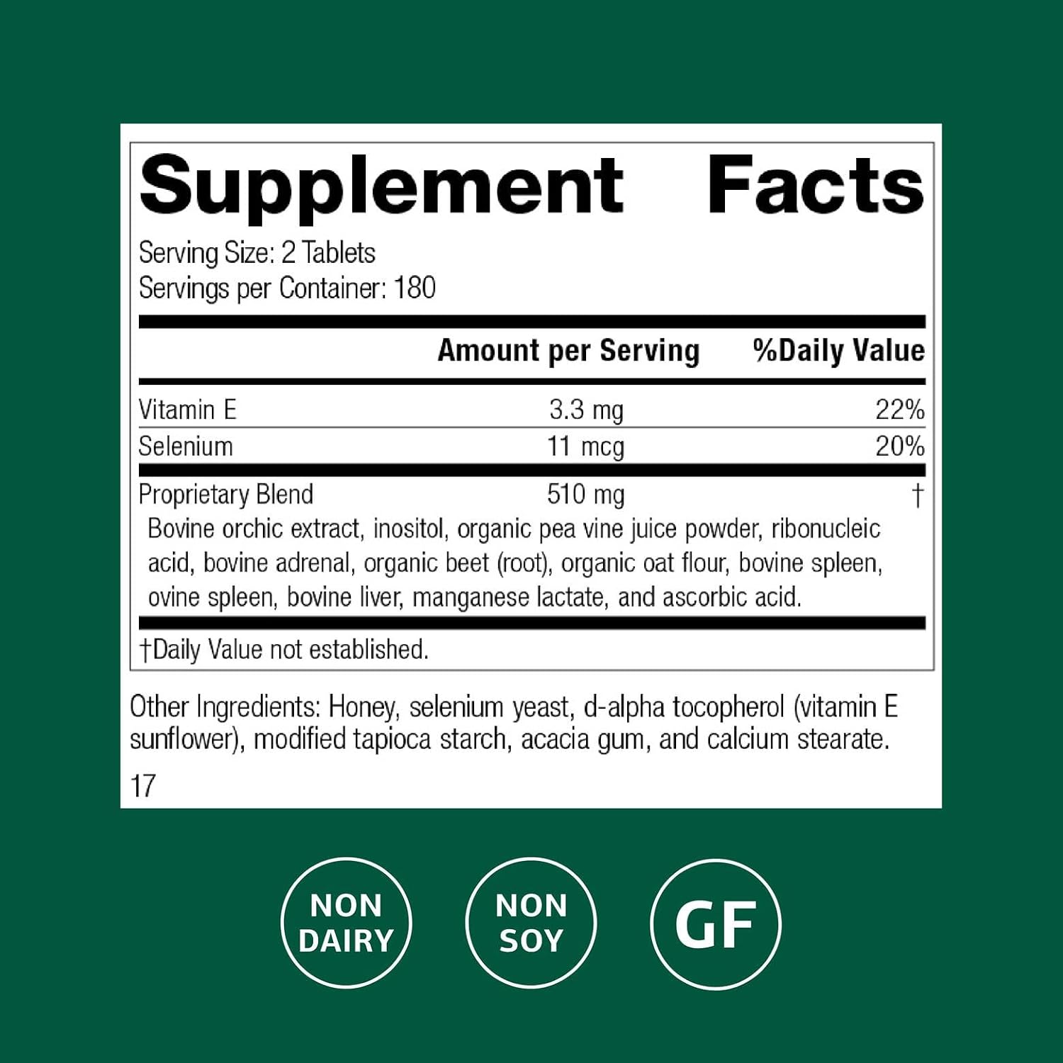 Standard Process Cataplex E Thyroid Health Dietary Supplement - Gluten-Free, Non-Dairy & Non-Soy - Endocrine Gland Health Support - 360 Tablets - görsel 2
