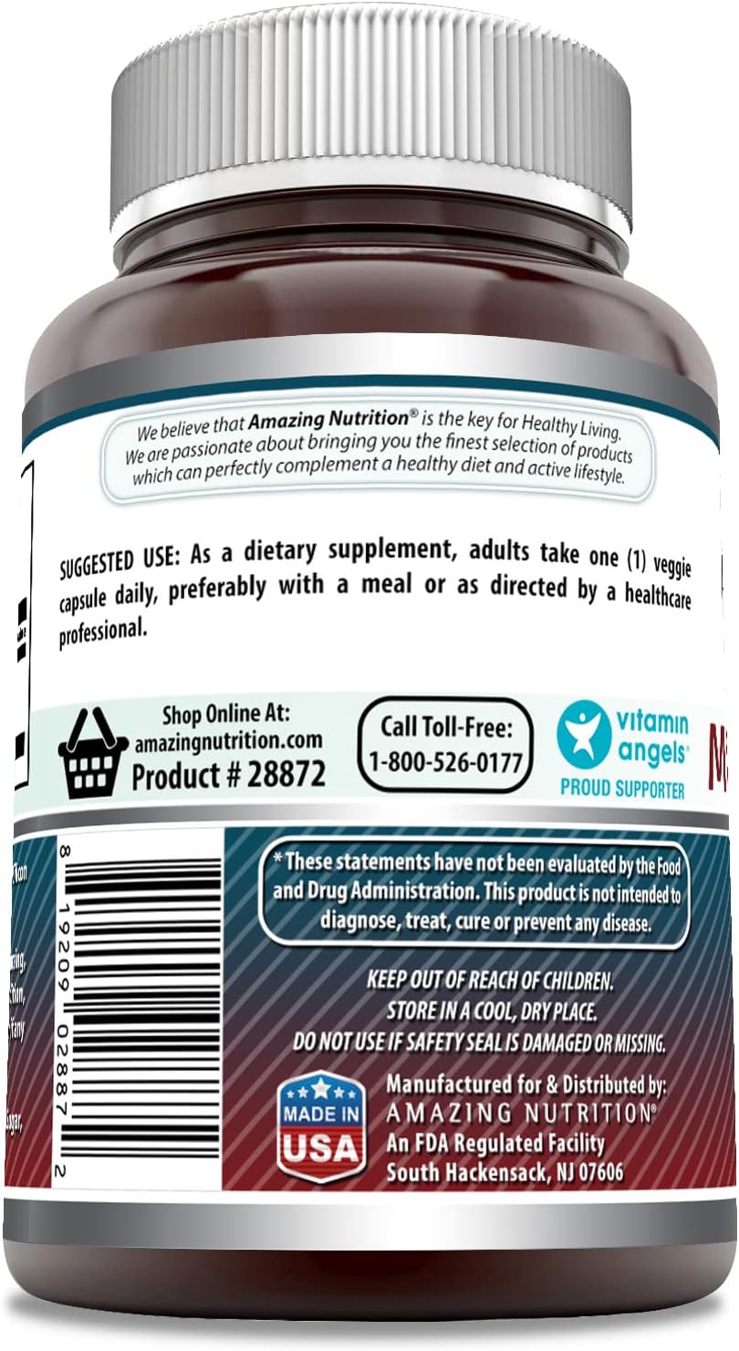 Amazing Formulae Micronised DHEA Food Supplement - 50 mg, 180 Veggie Capsules - görsel 3