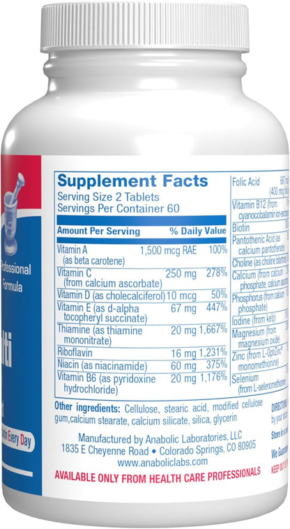 Iron-Free Daily Multivitamin for Men and Women, 120 Tablets