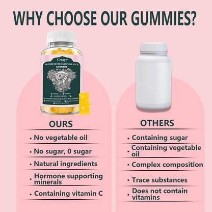 Crasye Premium Feminine Balance Gummies – Hawaiian Pineapple – 60 Gummies
