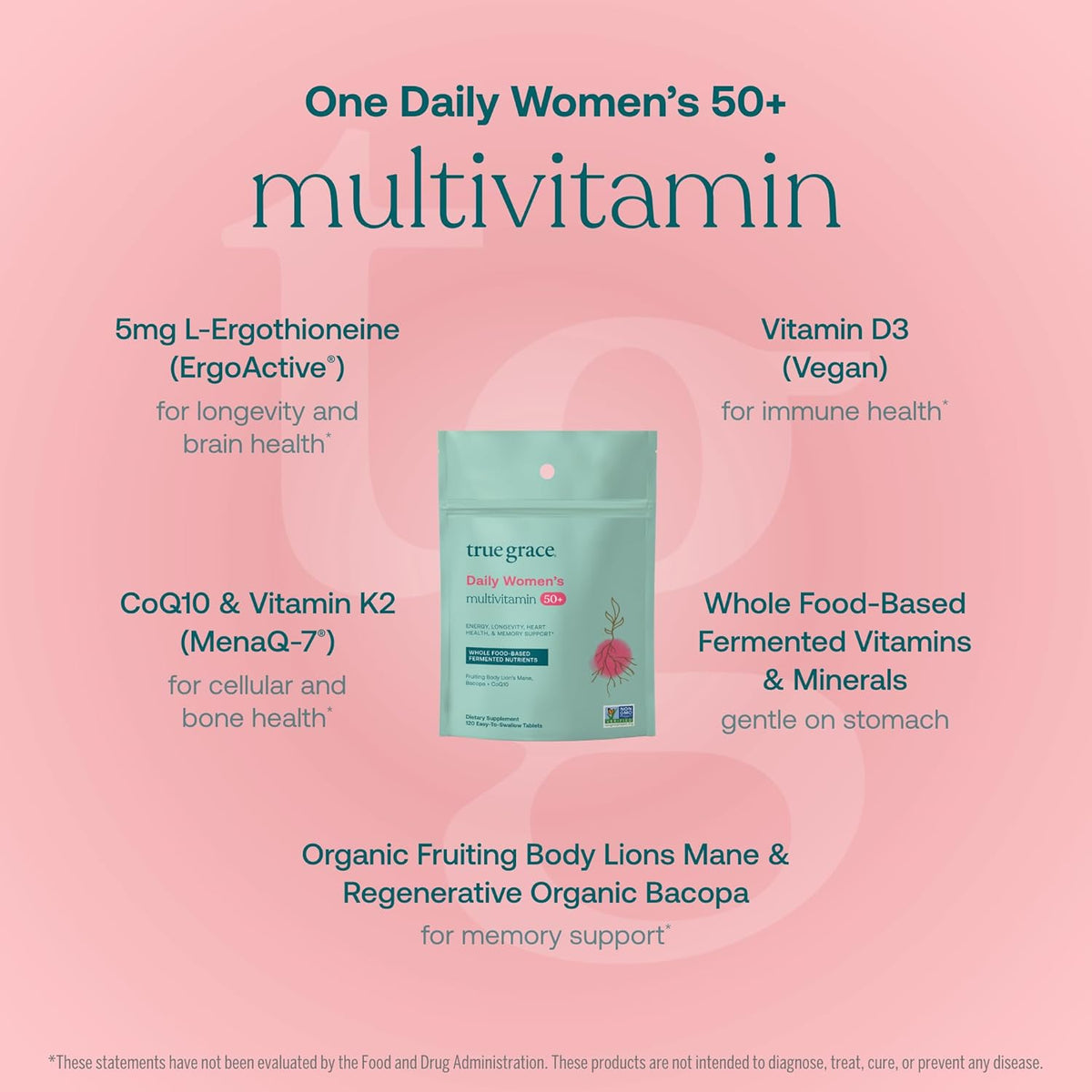 True Grace Daily Women’s Multivitamin 50+ – 120 Tablets - görsel 3