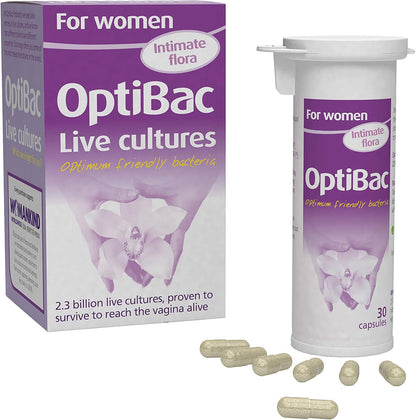 Optibac Probiotics For Women – Vaginal Probiotic with Lactobacillus rhamnosus GR-1 and Lactobacillus reuteri RC-14 (30 Capsules)