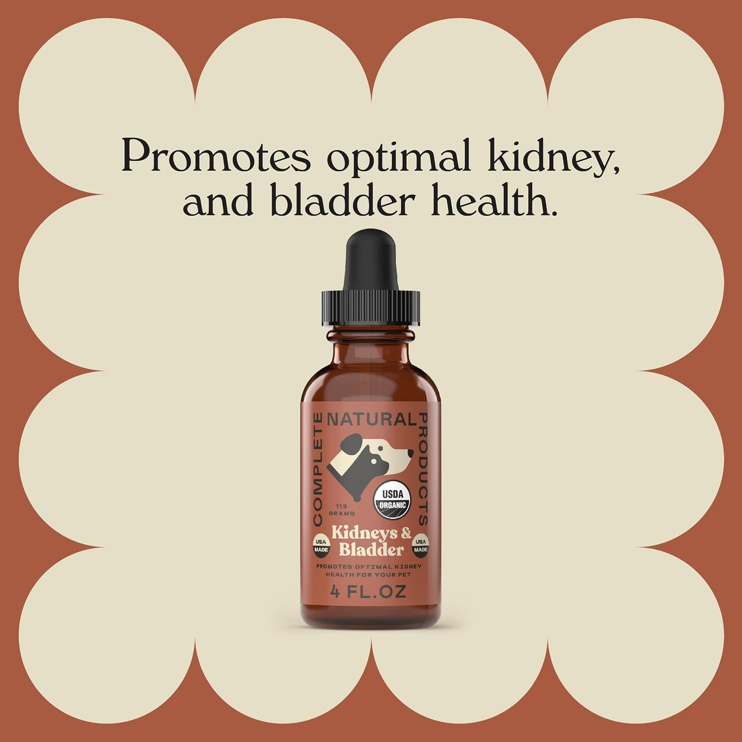 Complete Natural Products Organic Kidney & Bladder Concentrate for Pets - 4oz - Pure Organic Kidney & Bladder Concentrate - görsel 5