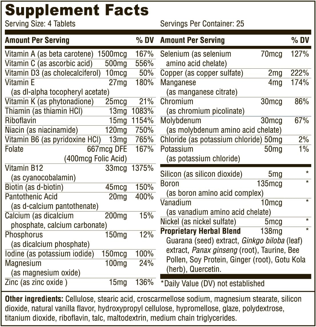 Vitalert Energy Multivitamin 100 Tablets - görsel 2