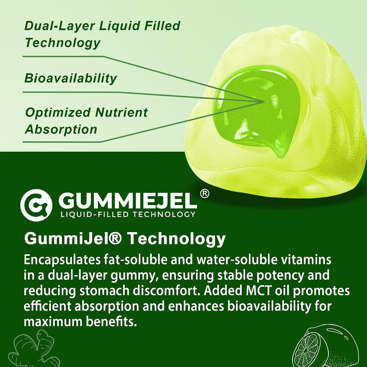 NEVISS Men's 50+ Multivitamin Gummies - Sugar-Free with Omega-3 & CoQ10 - görsel 4