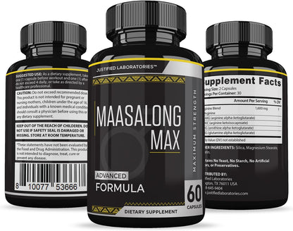 (2-Pack) Maasalong Max 1600mg Advanced Men's Health Formula, 120 Capsules