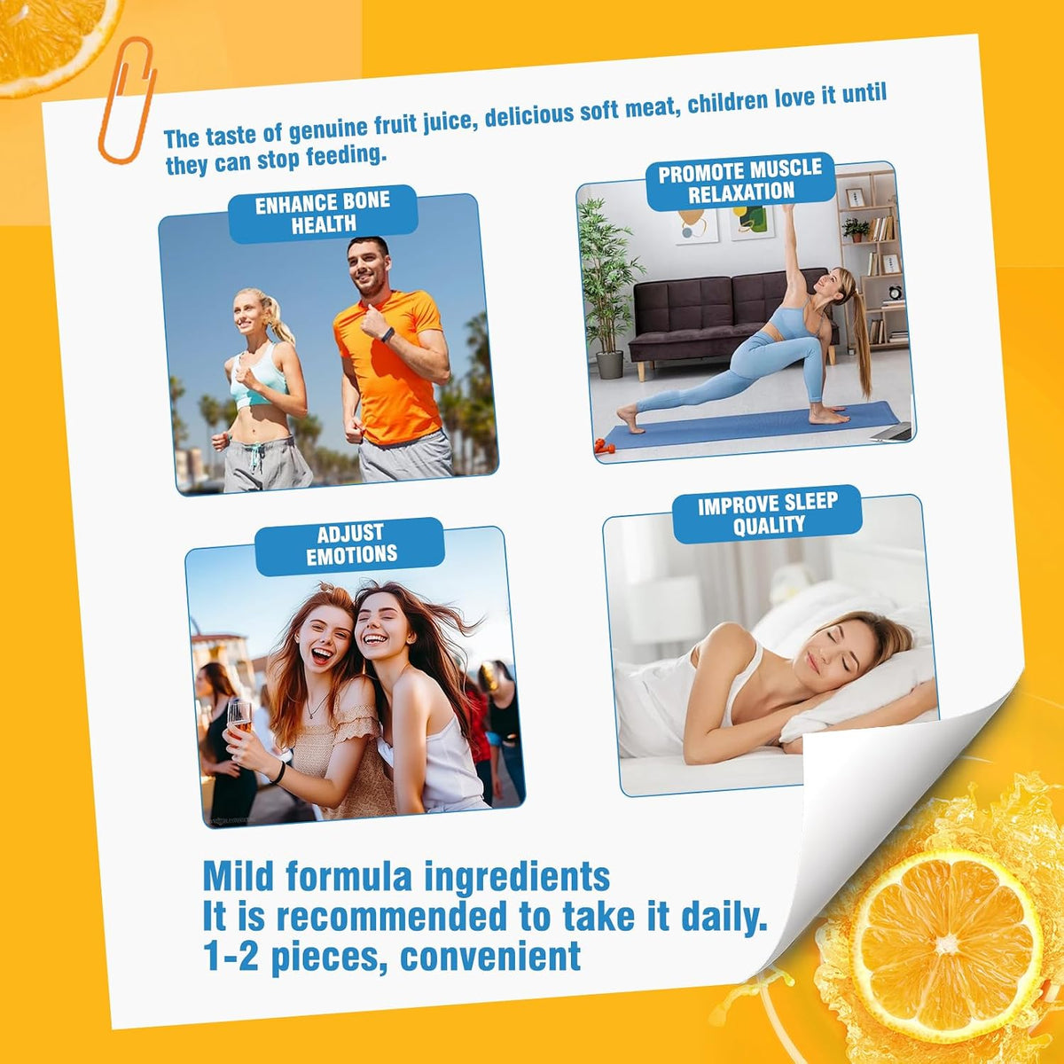 Misyvoing Vitamin D3 K2 Gummies with Vitamin C, Calcium, Magnesium & Zinc - 10,000 IU D3, 200mcg K2, Orange Flavour, Sugar-Free (60 Gummies) - görsel 4