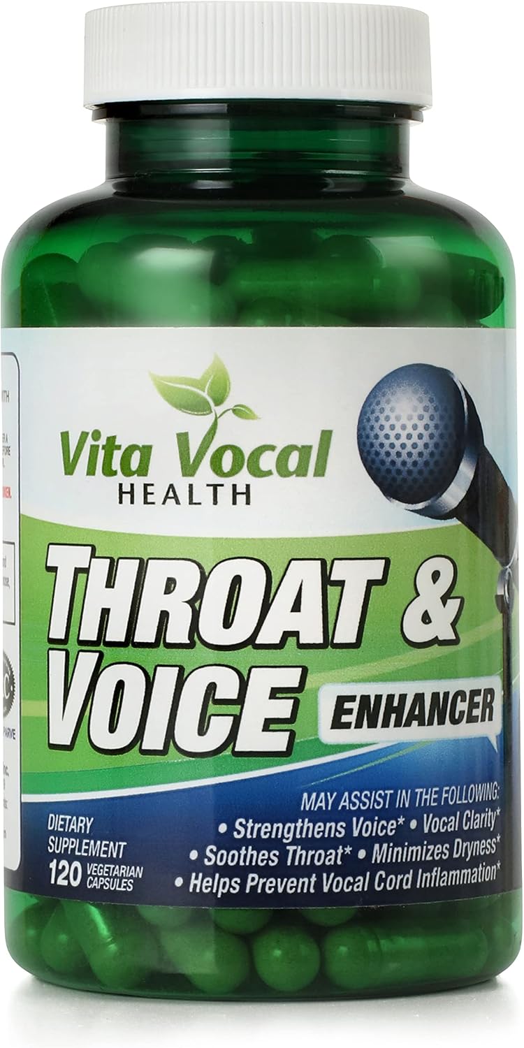 VitaVocal Throat & Voice Enhancer - Natural Herbal Food Supplement for Vocal Clarity and Throat Comfort - görsel 1