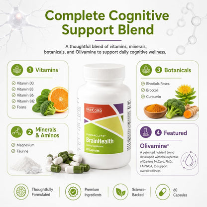 McCord BrainHealth Brain Supplement – for Memory, Focus and Mental Clarity