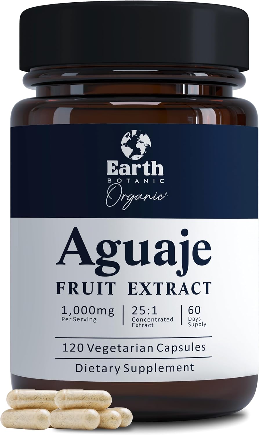 Aguaje Fruit Extract Capsules 120 Capsules – Buriti 1000mg Per Serving – Non-GMO – Wild Harvested in Peru – 60 Days Supply - görsel 1