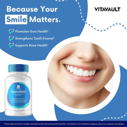 GumAktiv Capsules – All-Natural Care for Teeth and Gums (60 Capsules)